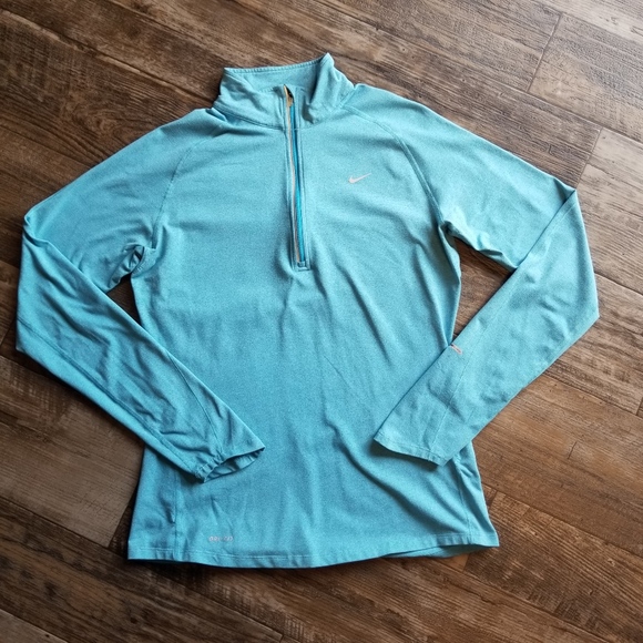 Nike Jackets & Blazers - Nike Dri Fit Quarter Zip Pull-Over Blue